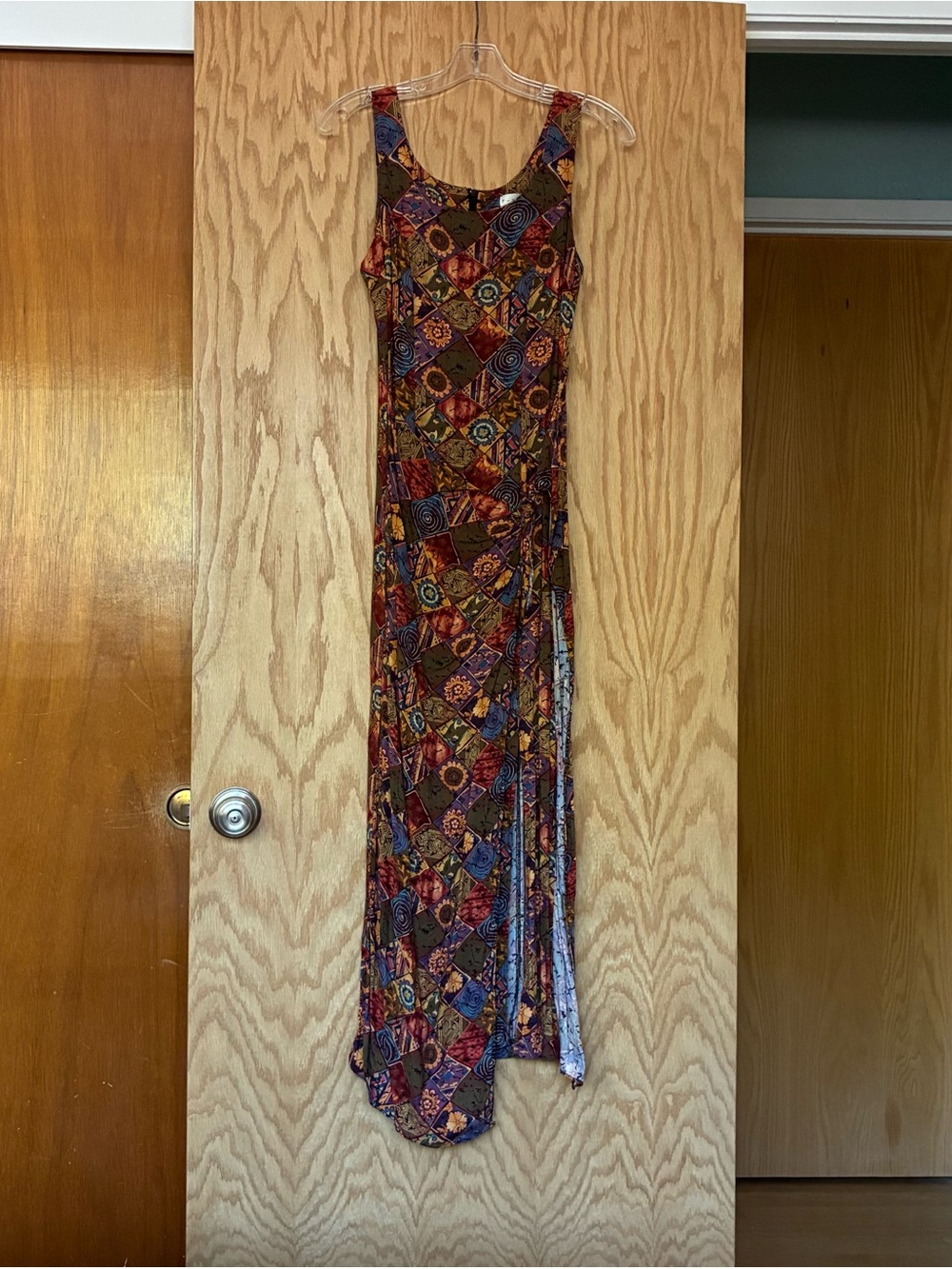 Rampage r-wear Multicolor Patchwork Print Maxi Dress